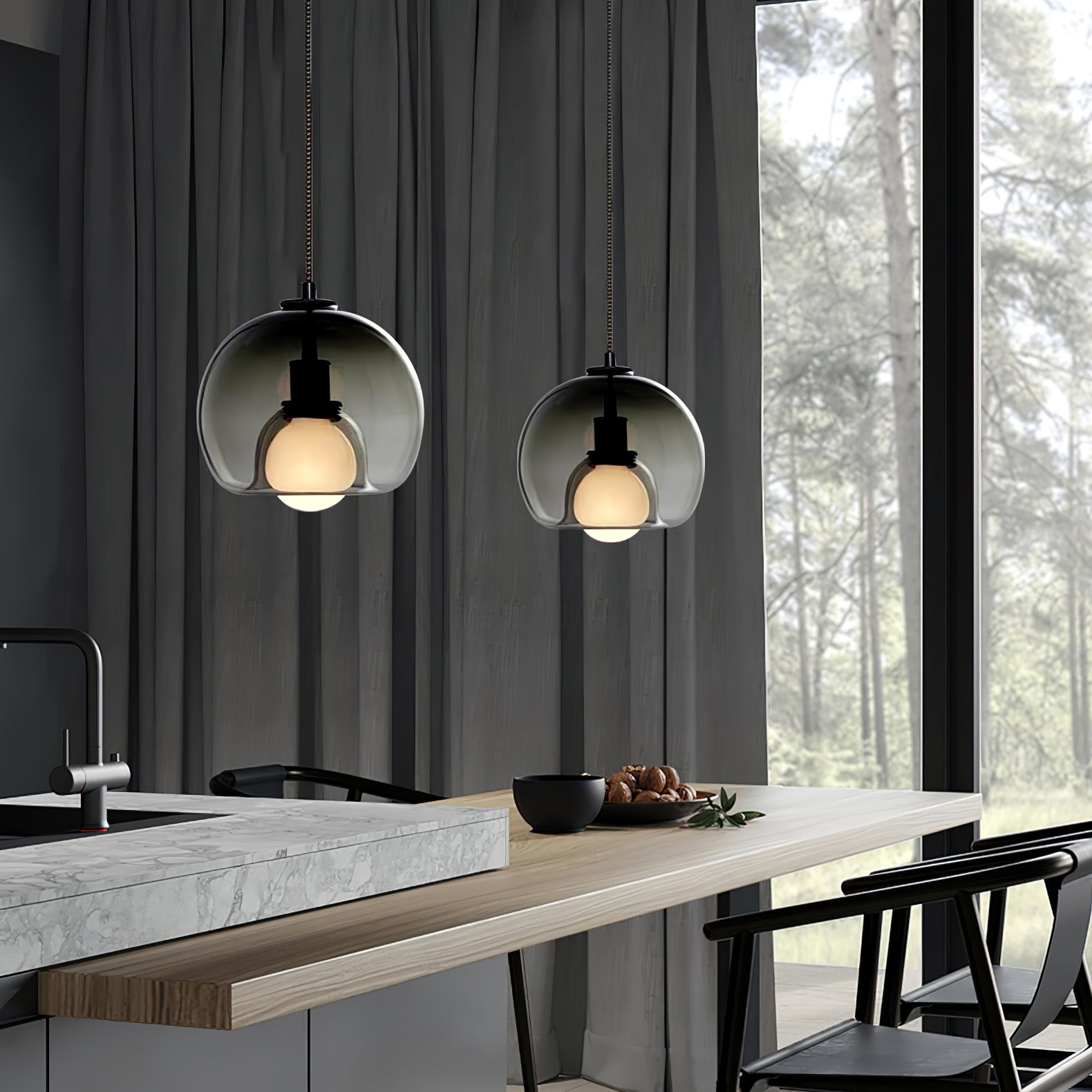 ÉclatPure Pendant Light - Minimalist LED Pendant Lamp for Stylish Spaces