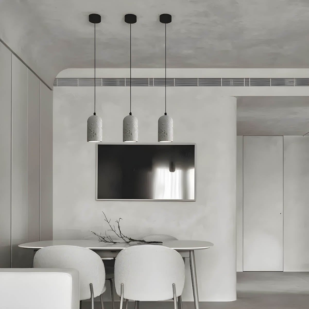 UrbanGlow Lamp - Industrial Concrete Pendant Light for Modern Interiors