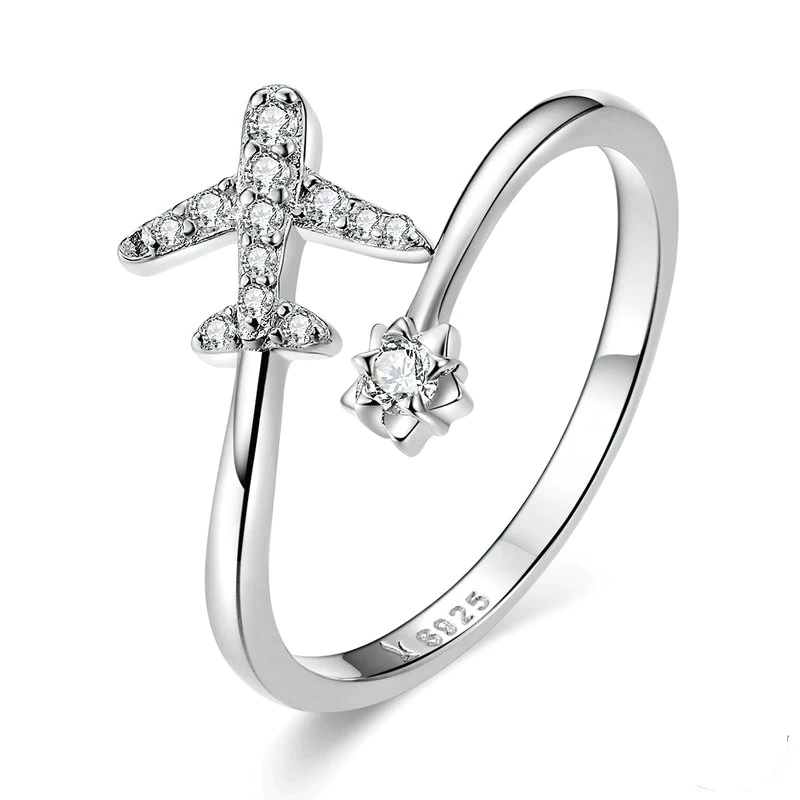 Unique Airplane Ring with Exquisite Design