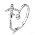 Unique Airplane Ring with Exquisite Design