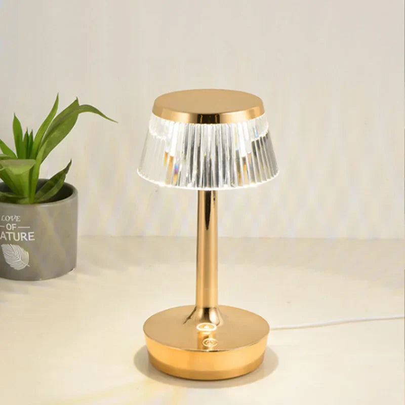 Crystal Pendant - Rechargeable Cordless Table Lamp