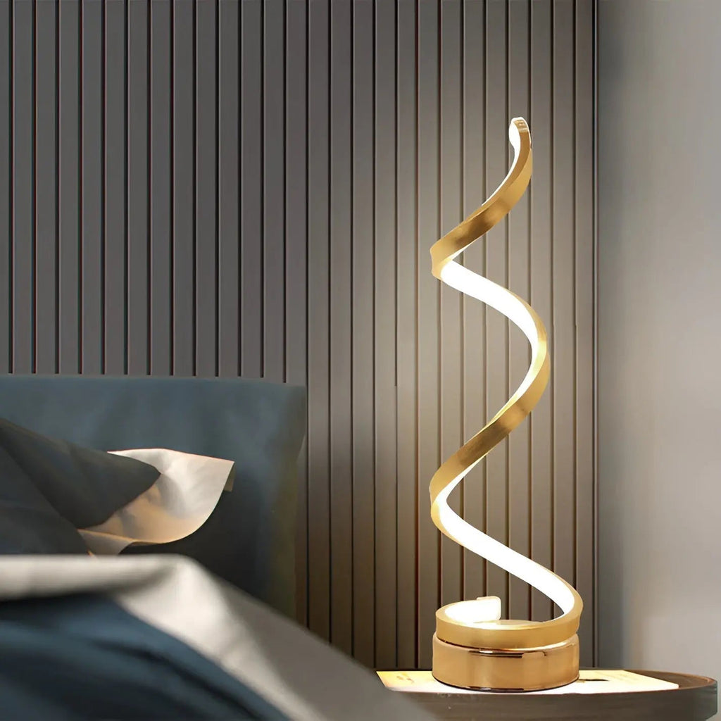 Elegant Spiral Glow LED Desk Lamp – Energy-Efficient, Durable & Eye-Friendly Design