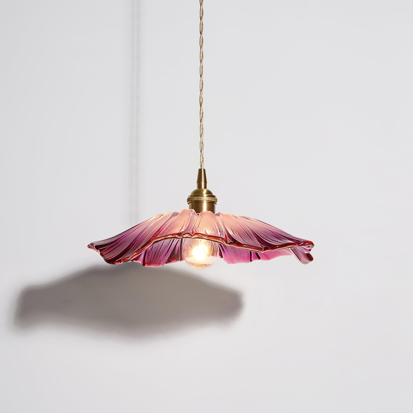 NostalgieLicht - Retro Glass Pendant Lamp with Copper Accents