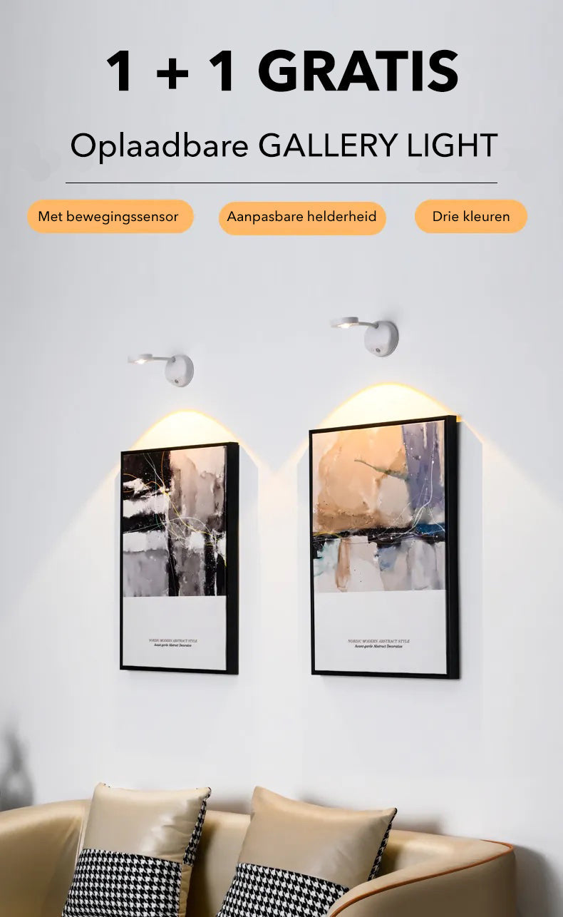 Gallery Light - Stylish Wireless Rechargeable Wall Lamp (1 + 1 Free)
