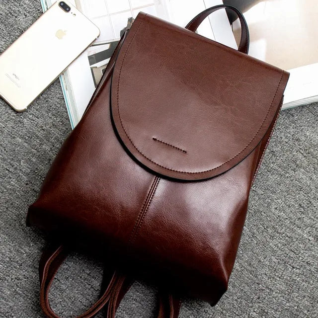 UrbanChic Backpack - Trendy Leather Bag for Women