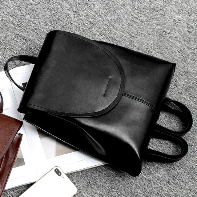 UrbanChic Backpack - Trendy Leather Bag for Women