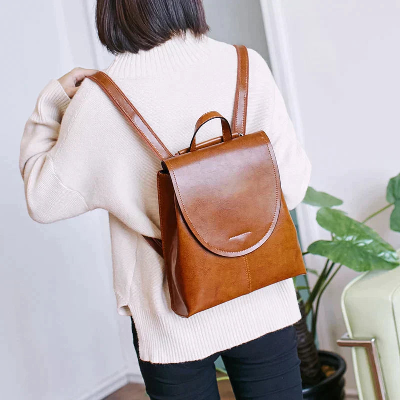 UrbanChic Backpack - Trendy Leather Bag for Women