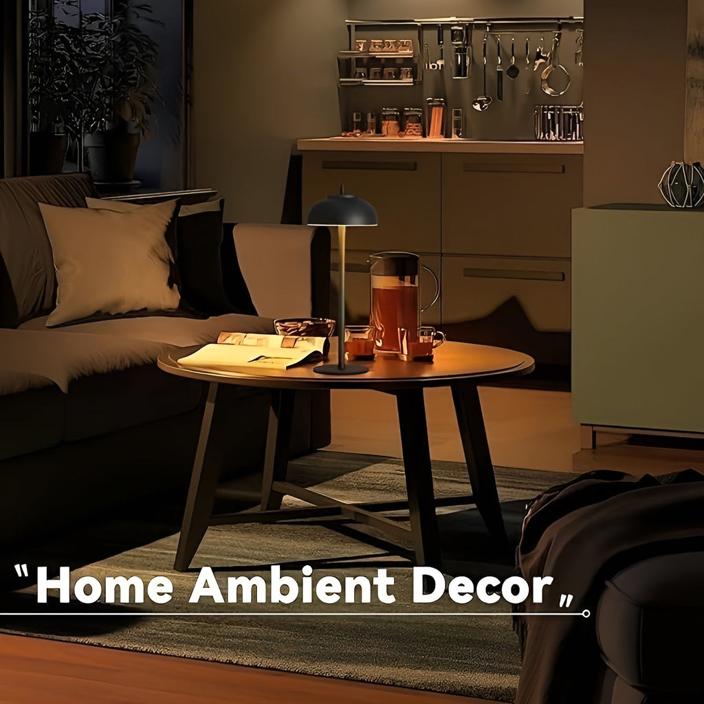 Stylish Rechargeable Table Lamp with Dimmable LED - Three Light Modes and USB