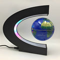 Magical Floating Globe Whiteh LED Lighting and Educational Touch