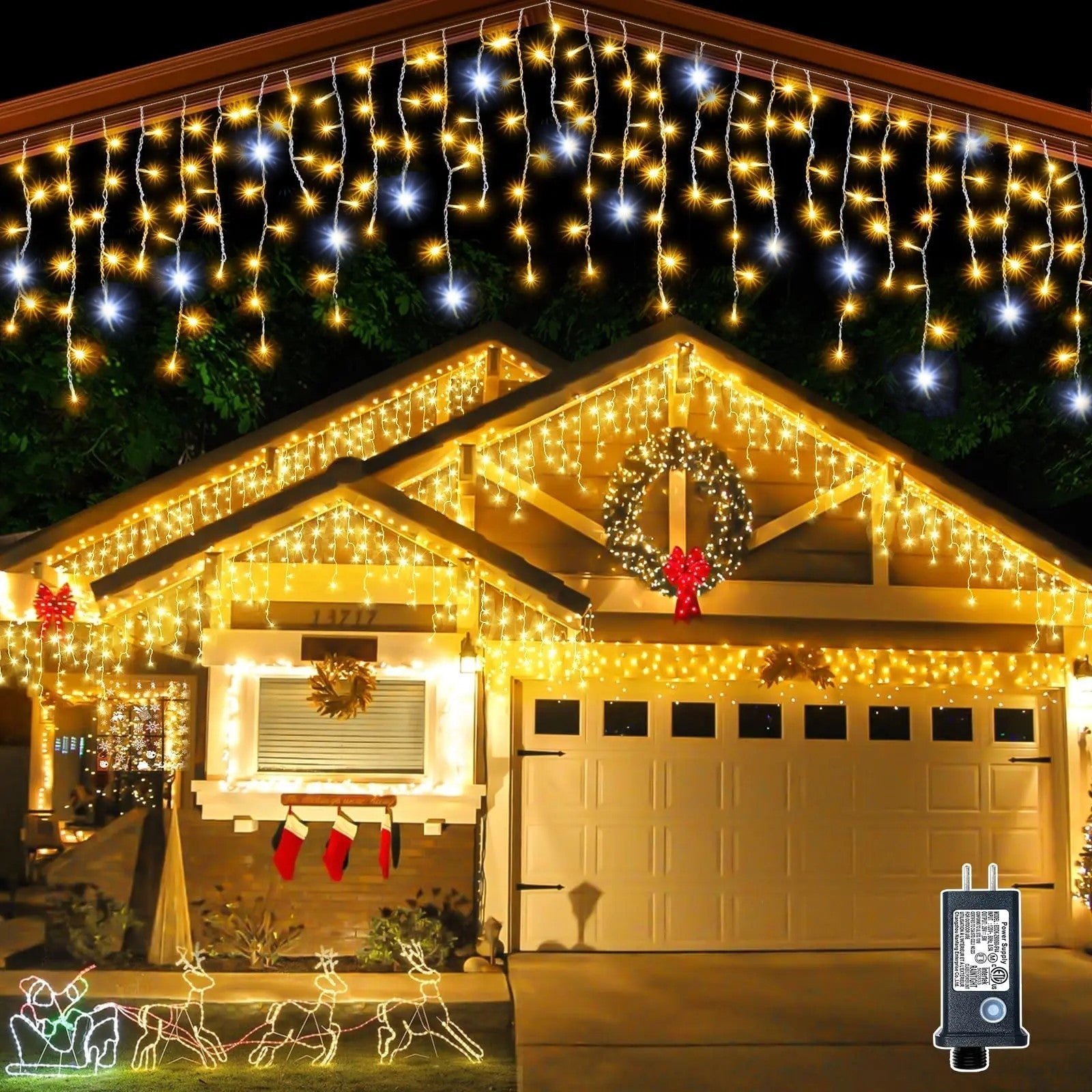 Christmas Delight - Magical Outdoor LED Curtain Lights