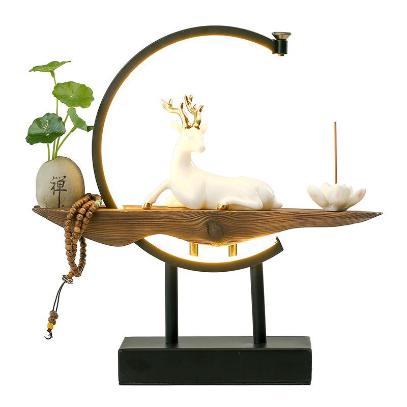 SereneStag - Elegant White Deer Incense Burner