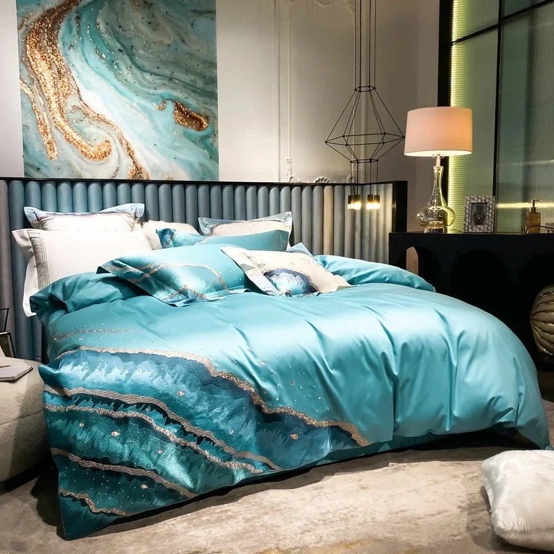 Whimsical Waters – Luxury Egyptian Cotton Duvet Cover Set