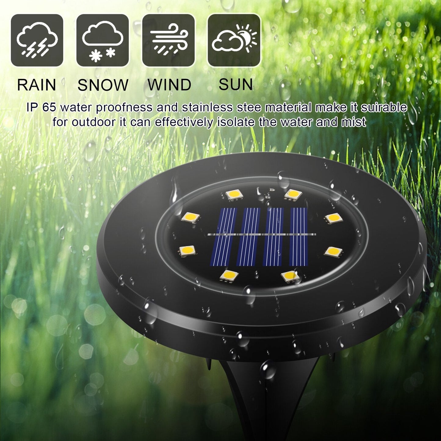 LED Solar Garden Lights Deluxe