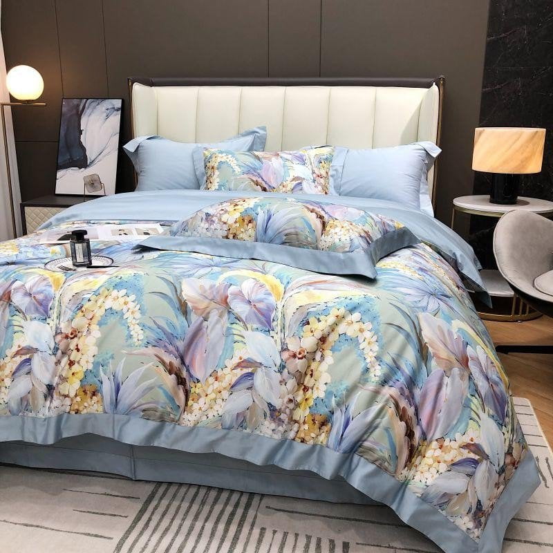 Hydrangea Haven – Luxurious Egyptian Cotton Duvet Cover Set