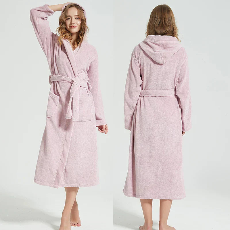 SpaLux Badjas - Luxe Katoenen Badjas met Capuchon