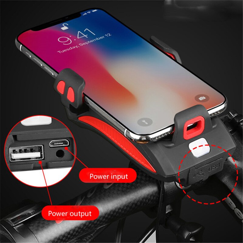 RideGuard - 4-in-1 Bicycle Phone Holder with Power Bank