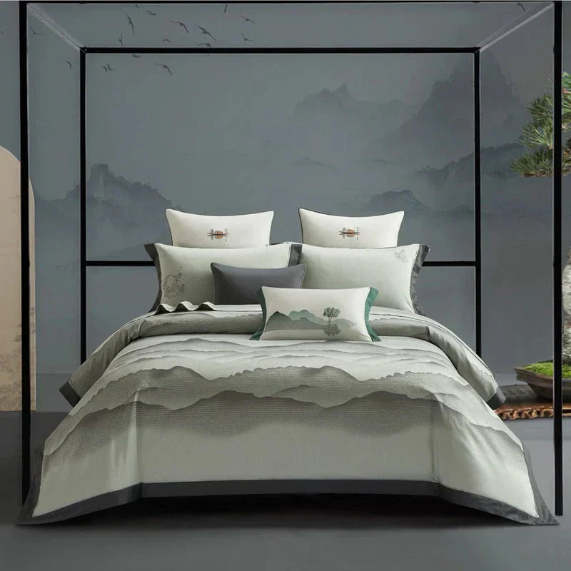 Tranquille Valleys - Luxury Egyptian Cotton Duvet Cover