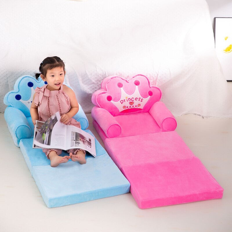 ComfyFold – Luxurious Foldable Velvet Children's Sofa