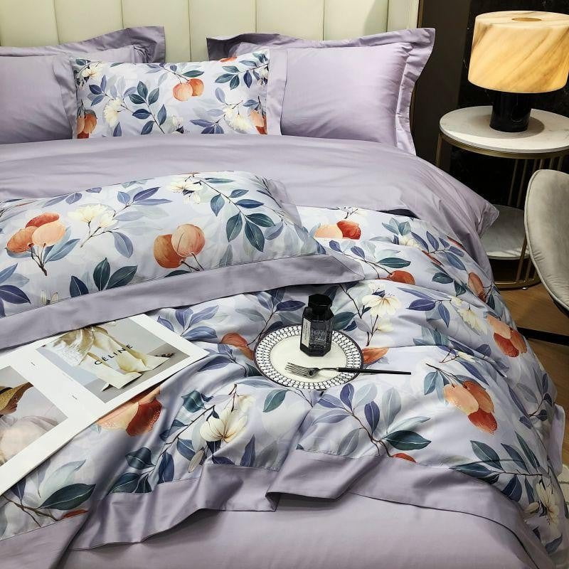Lavender Bloom – Luxury Egyptian Cotton Duvet Cover Set