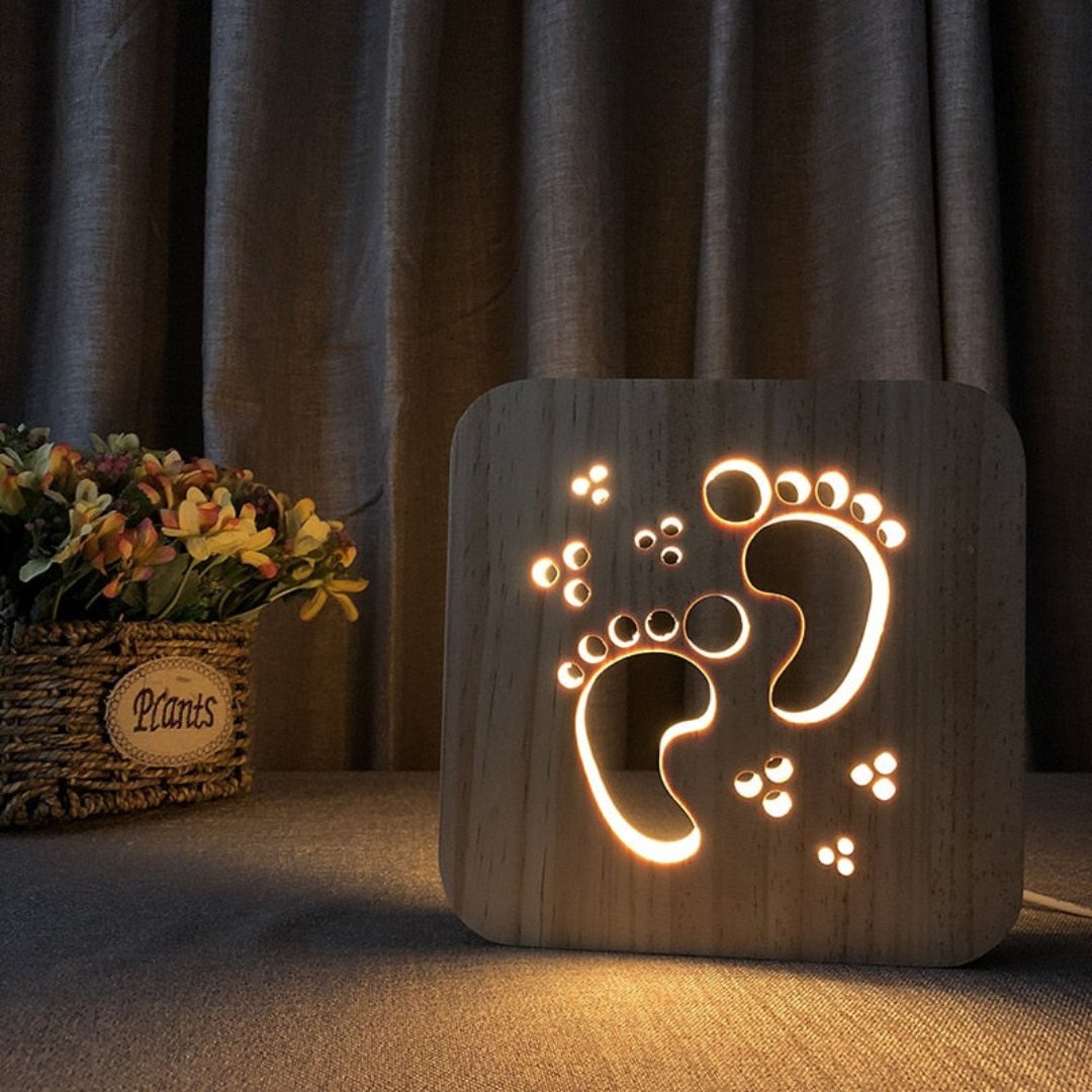 DesignLight - Elegant Wooden Table Lamp for Atmospheric Warmth