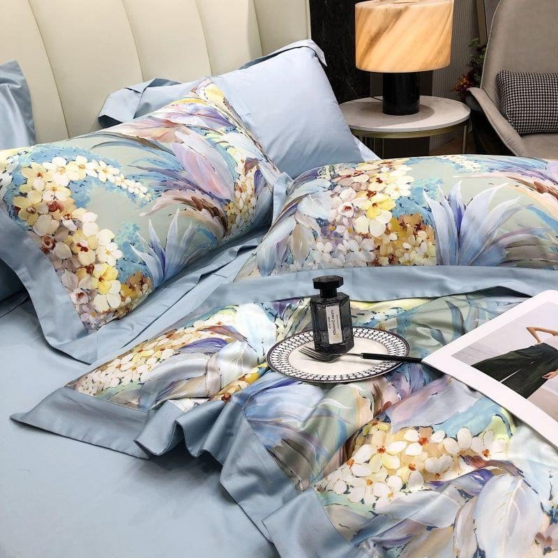 Hydrangea Haven – Luxurious Egyptian Cotton Duvet Cover Set