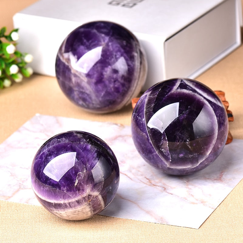 Amethyst Globe – Decorative Energy Sphere for a Serene Interior