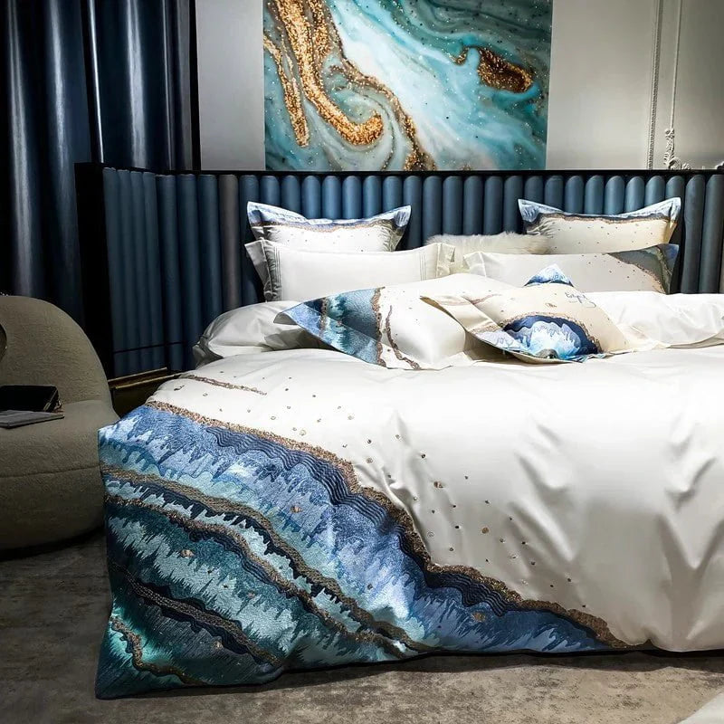 Whimsical Waters – Luxury Egyptian Cotton Duvet Cover Set