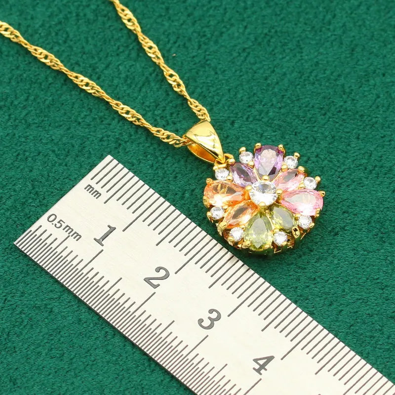 Luminous Dawn Set - Elegant Aurora-Inspired Jewelry