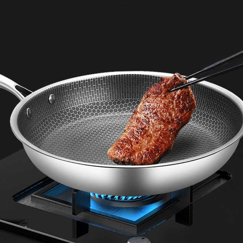 ProCook Elite - Durable Stainless Steel Frying Pan with Non-Stick