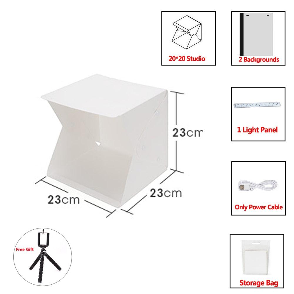 Photo Studio Lightbox (+ FREE Tripod)