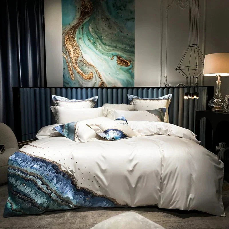 Whimsical Waters – Luxury Egyptian Cotton Duvet Cover Set