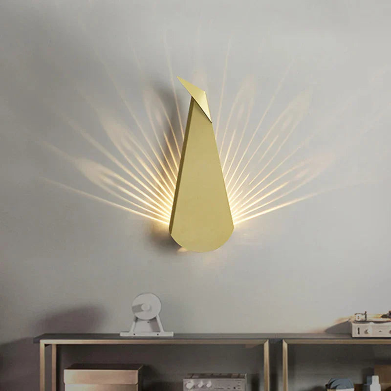 ElegantLuxe - Modern LED Wall Lamp Peacock Feather