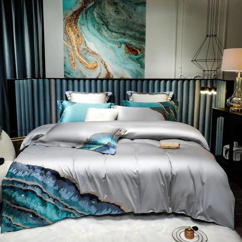 Whimsical Waters – Luxury Egyptian Cotton Duvet Cover Set