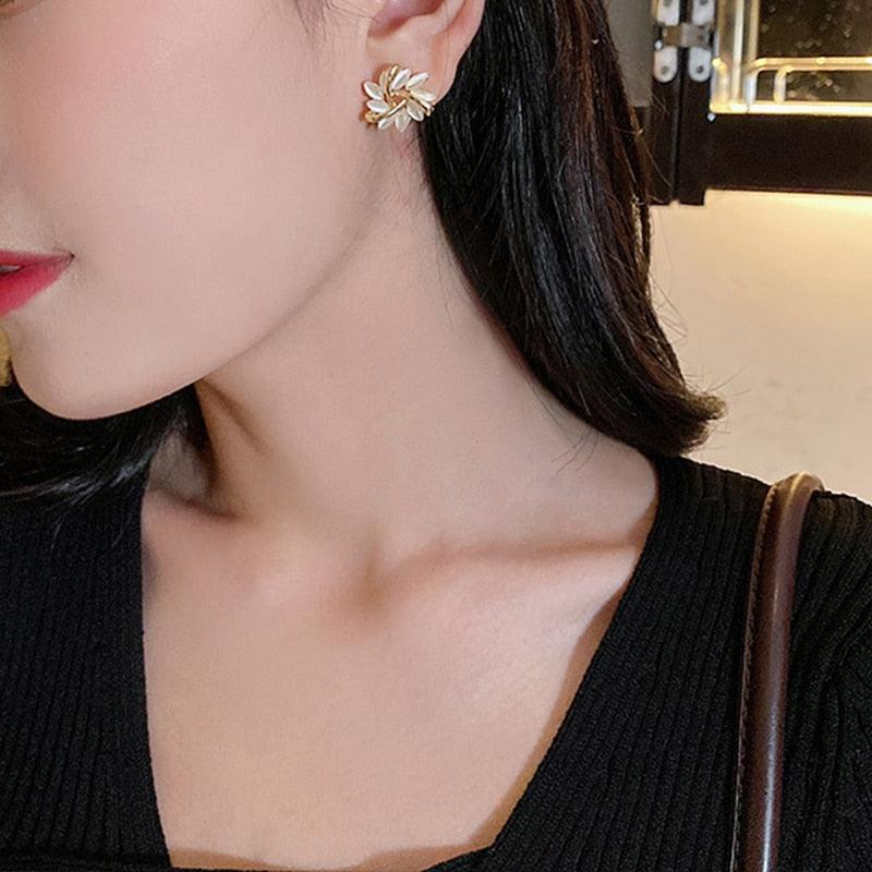 BlossomStud Earrings - Elegant Sakura Earrings