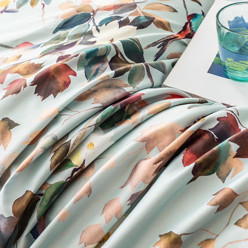 Watercolor Bloom - Luxury Egyptian Cotton Duvet Cover Set