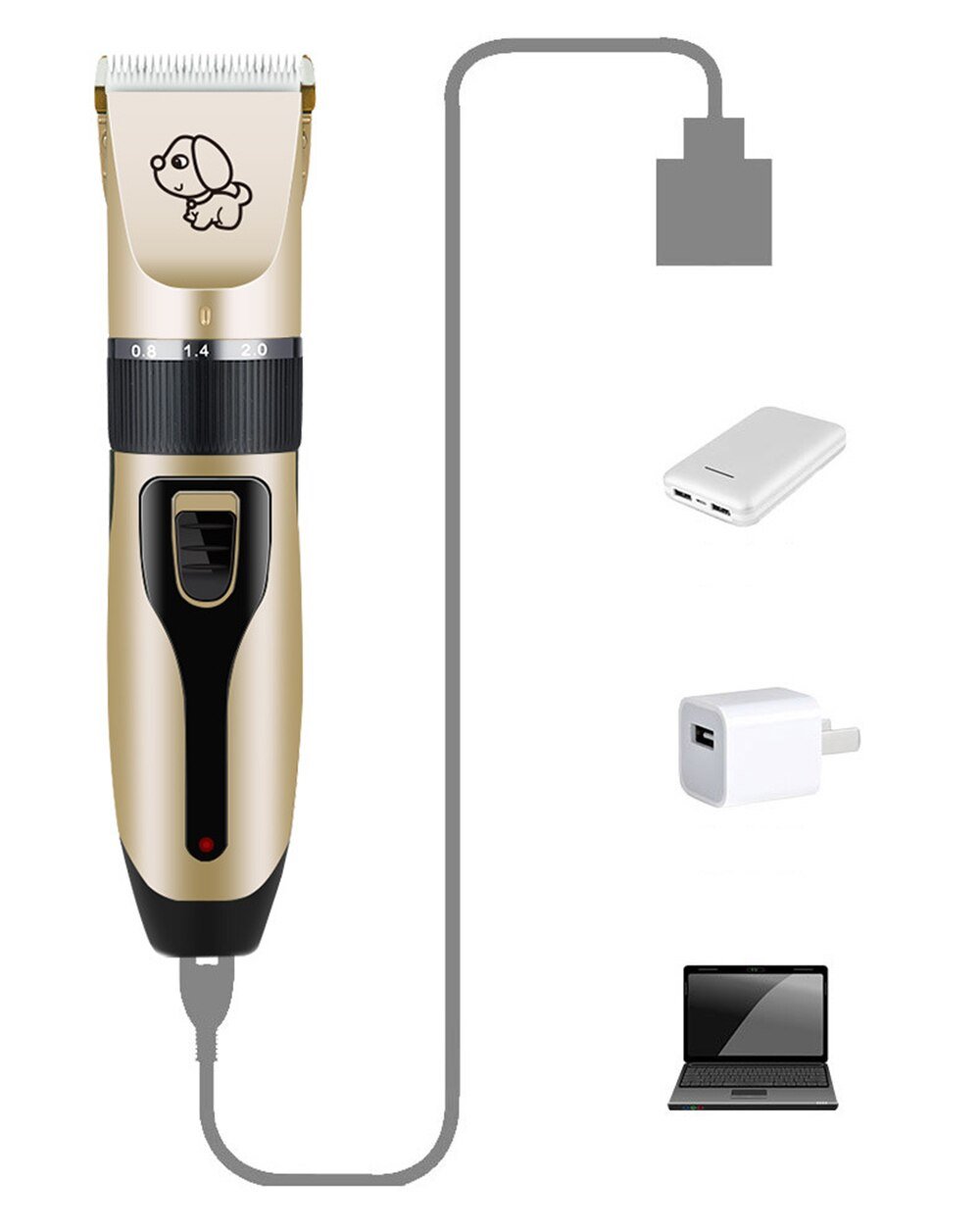 Pet Groomer - Professional Dog Trimmer + Brush