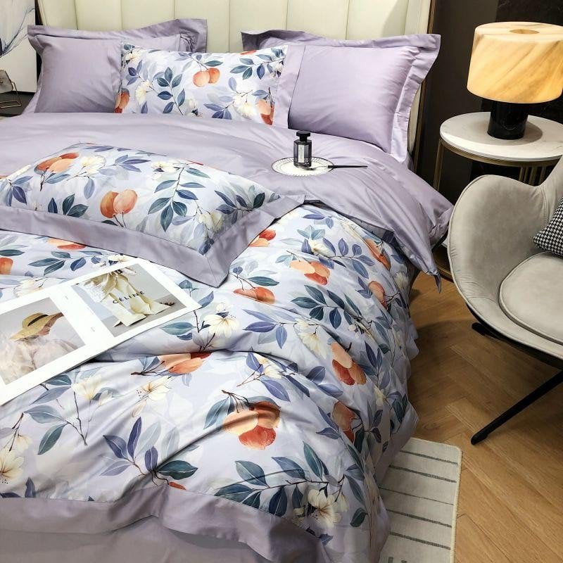 Lavender Bloom – Luxury Egyptian Cotton Duvet Cover Set