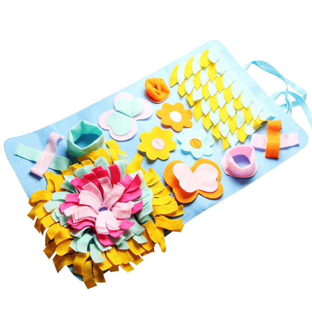 Pet Dog Snuffle Mat Nosework Pad Feeding Mat Washable Pet Sniffing Training Blanket Detachable Fleece Pads for Dogs Puppy