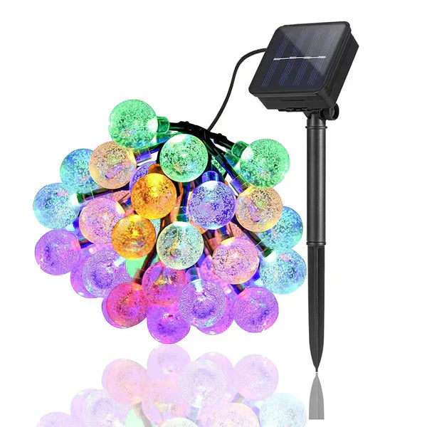 TwinkleGlow - Enchanting Outdoor Solar String Lights