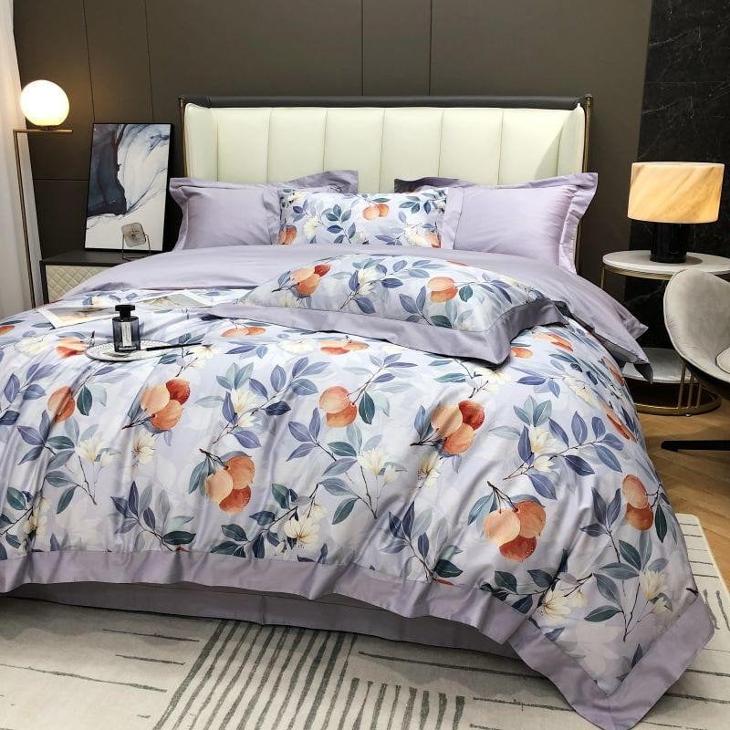 Lavender Bloom – Luxury Egyptian Cotton Duvet Cover Set
