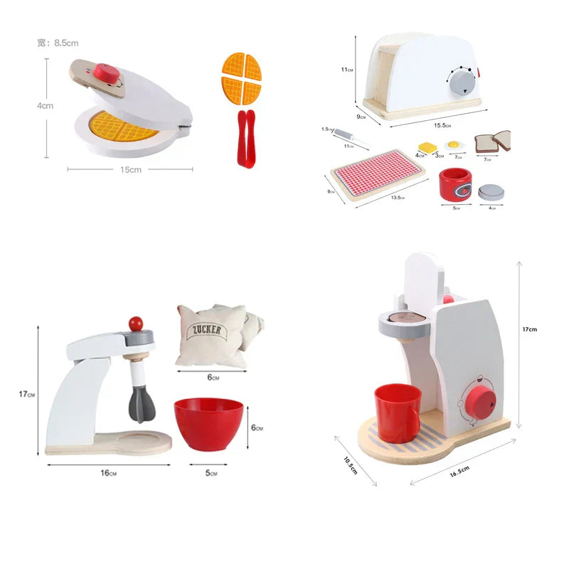 WoodPlay Set – Realistic Wooden Kitchen Toys