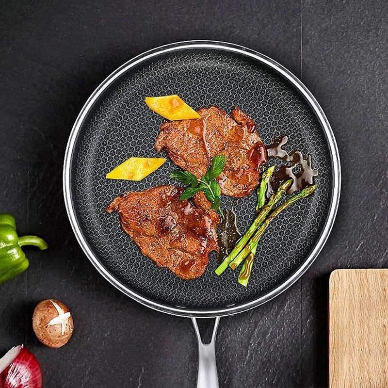 ProCook Elite - Durable Stainless Steel Frying Pan with Non-Stick