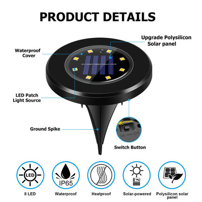 LED Solar Garden Lights Deluxe