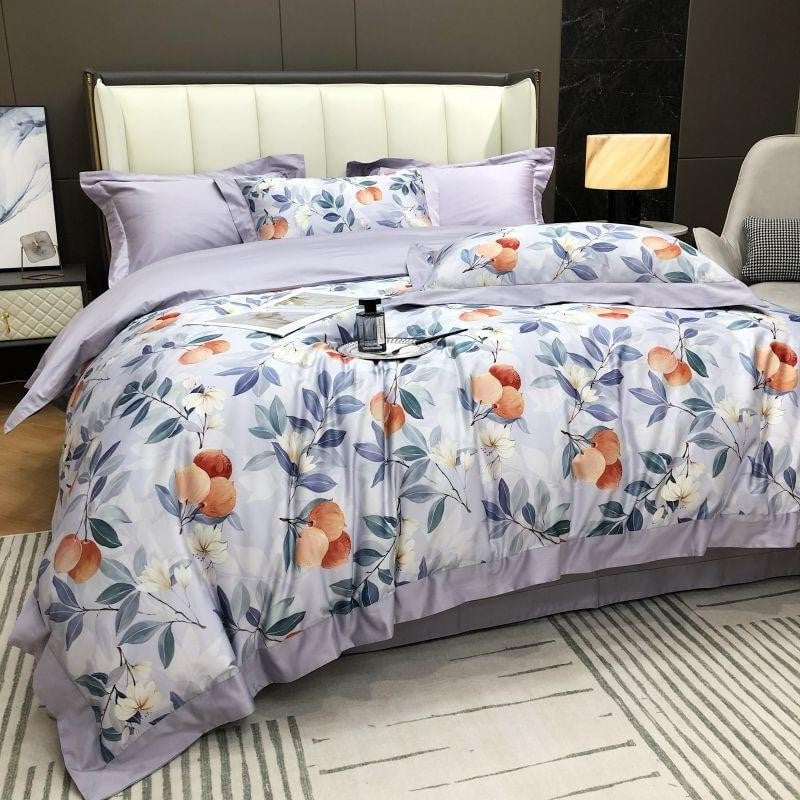 Lavender Bloom – Luxury Egyptian Cotton Duvet Cover Set