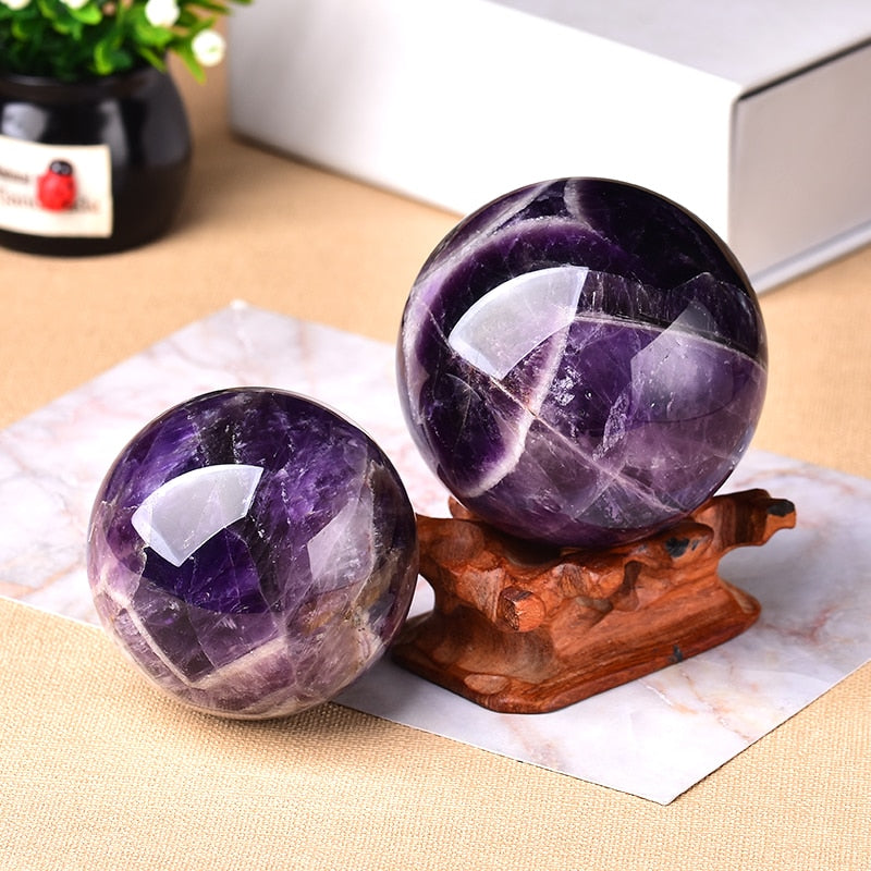 Amethyst Globe – Decorative Energy Sphere for a Serene Interior
