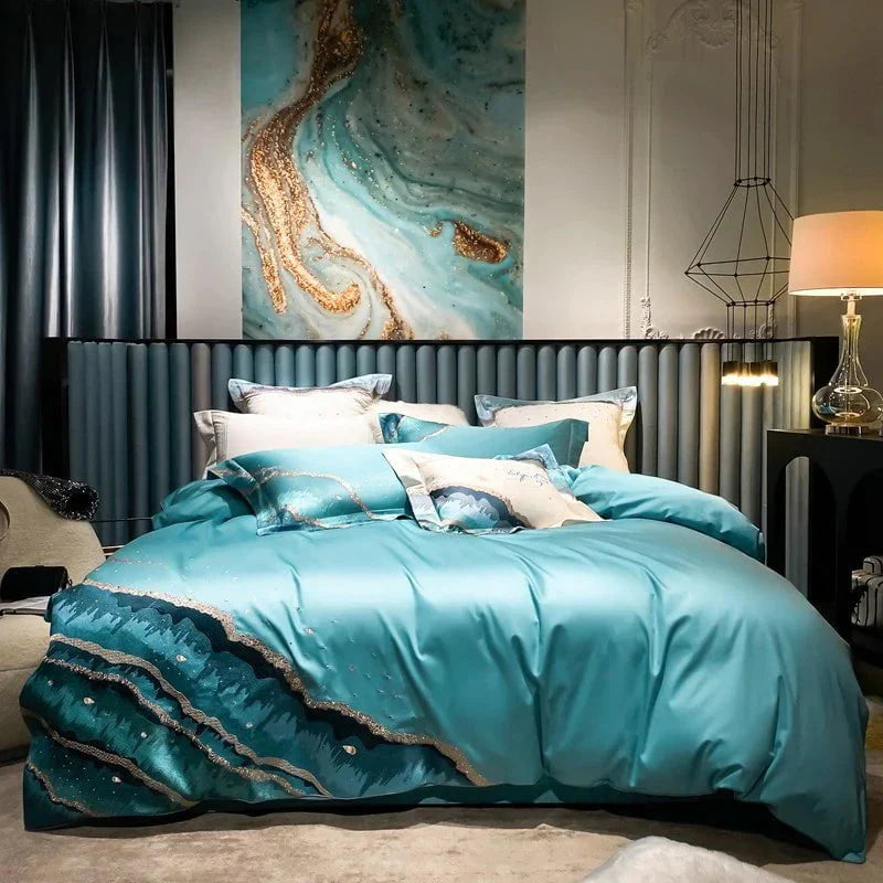 Whimsical Waters – Luxury Egyptian Cotton Duvet Cover Set
