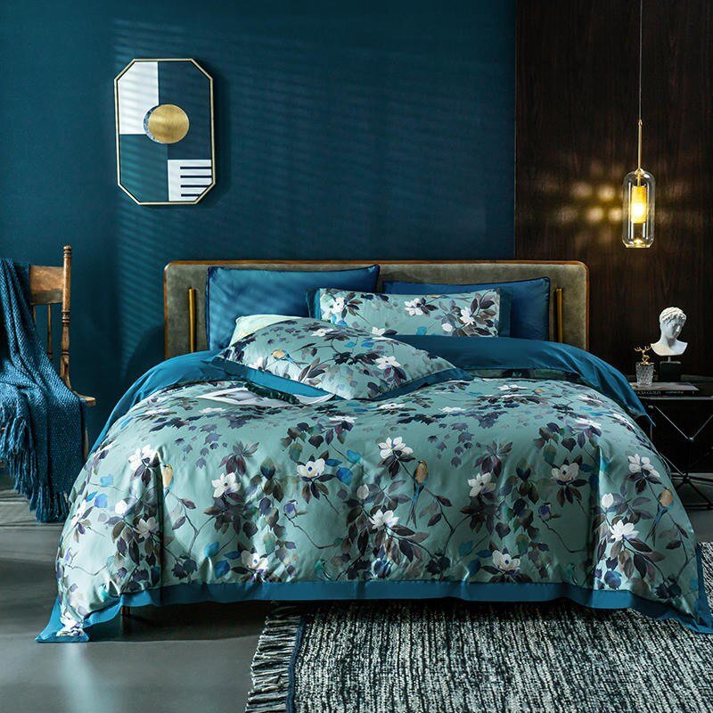 Watercolor Bloom - Luxury Egyptian Cotton Duvet Cover Set
