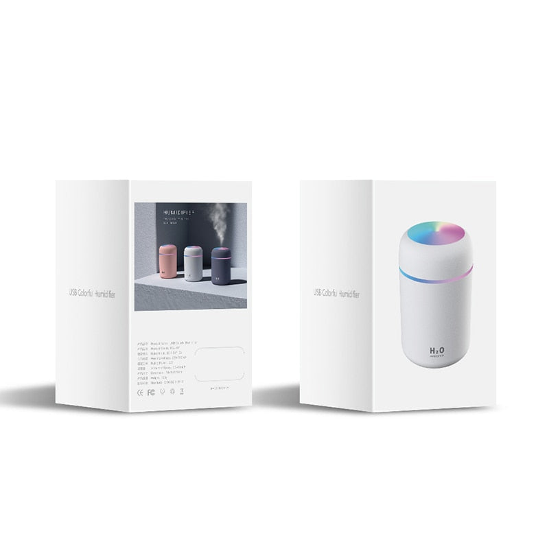 AquaMist Humidifier - Colorful Lighting for Ambiance