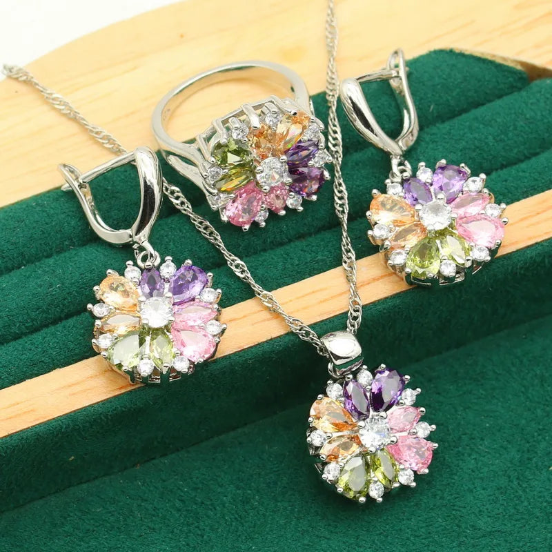 Luminous Dawn Set - Elegant Aurora-Inspired Jewelry