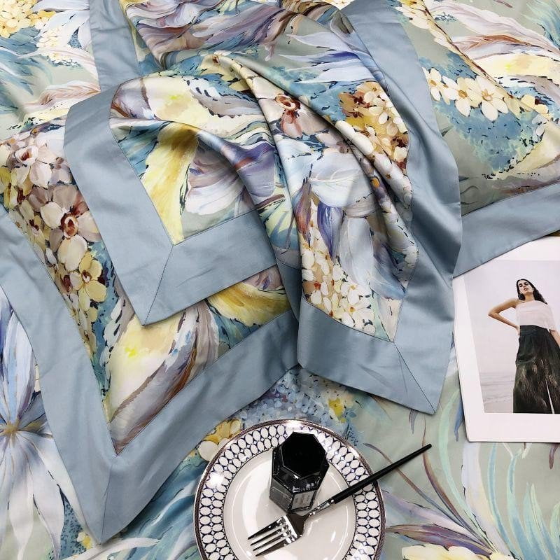 Hydrangea Haven – Luxurious Egyptian Cotton Duvet Cover Set